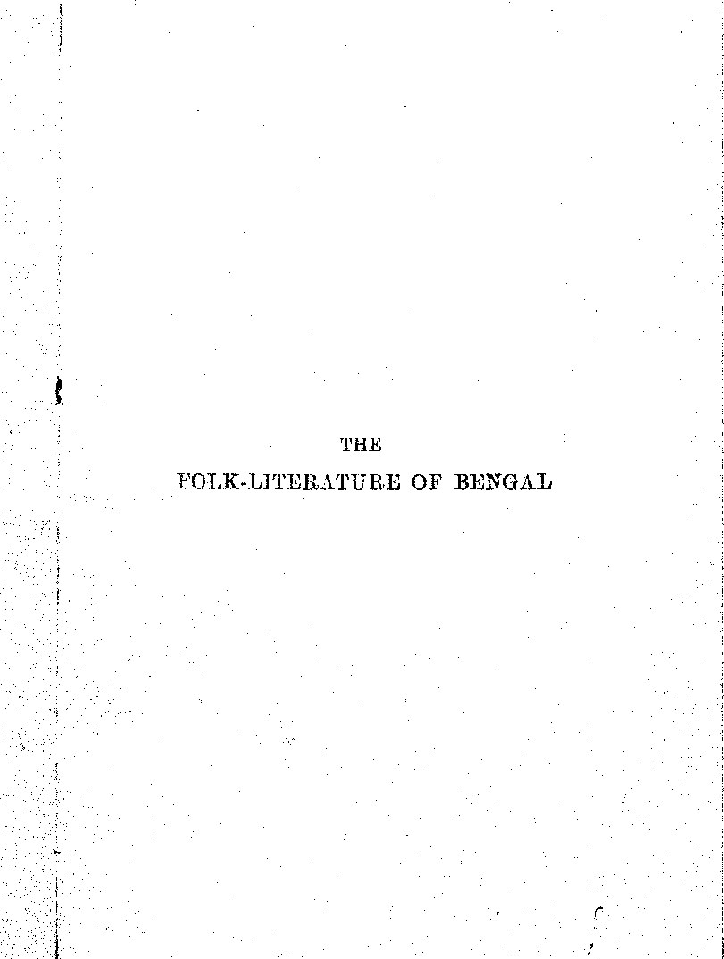 Folk-Literature of Bengal